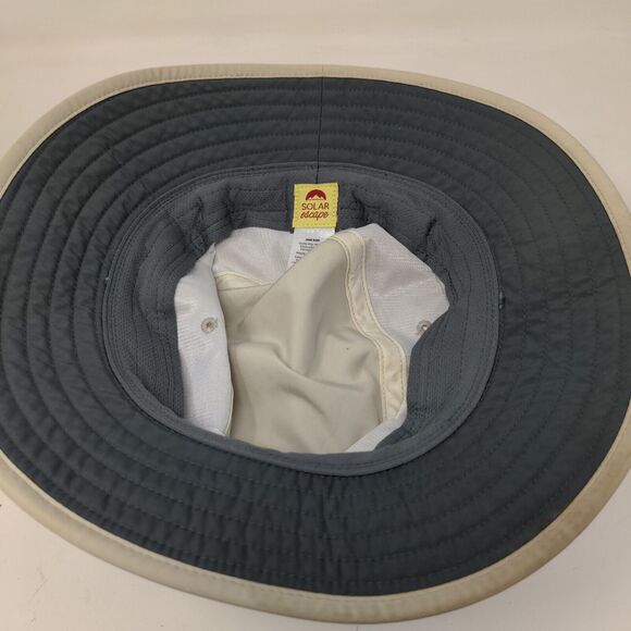 Solar Escape Women's Wide Brim Sun Hat Tan OS Drawstring 100% Polyester - Picture 9 of 10